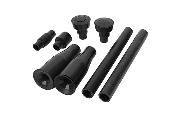 sourcingmap Embouts en Plastique Fontaines Jardin Set de 4 Noir