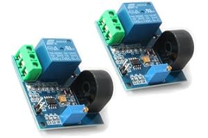 Hailege 2pcs 12V 5A AC-Stromsensor Stromerkennungsrelais 12V AC-Stromrelaismodul AC-Sensor-Relaisschalter mit Überstromschutz