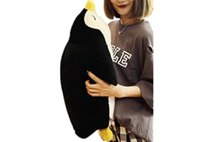 TONGSONG Cute Emperor Penguin Stuffed Animals Plush Doll Toys for Kids Plushies Stuffed Hugging Penguin Pillow Throw Gift for Kids or Lovers (50cm, Black)