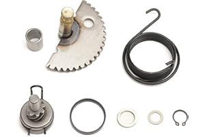 Letgoing Kickstarter - Juego de piñones con kit de revisión de reparación de resorte, rodillo de arranque para scooters GY6 de 50 cc-90 cc, ciclomotor para Peu-geot Speedfight 1/2 (7 piezas)