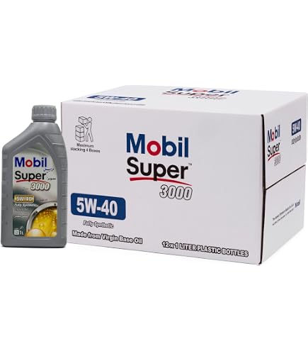 Mobil Super 3000 5W40 Fully Synthetic Motor Oil 12X1L : Buy Online