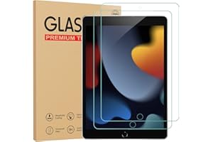 Gerutek [2-Pack Pellicola protettiva per iPad 10.2 2021/2020/2019 (9a/8a/7a),[vetro temperato] [ultra trasparente] [anti-graffio] [Bubble-Free] [Durezza 9H] per iPad 9th/8th/7th Generatione 10.2