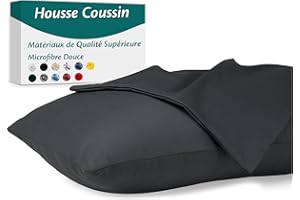 FLOWEN Taie d'oreiller 40x145 Microfibre Premium Lot de 2 Housse Coussin pour Coussins Canapé/Lit Tissu Super Doux Resistant et Lavable Hypoallergénique Anti-Acariens avec Fermeture éclair Invisible