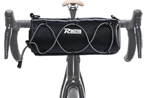 ROGTYO Torba na kierownicę rowerową, 3 l, wodoszczelna i odblaskowa, torba na kierownicę, z przodu, do kolarzówek, rowerów górskich, jazdy na rowerze, podróży
