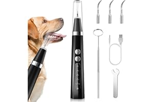 LOVE BEGANS Brosses à Dents à Ultrasons Pour Chiens et Chats, Kit de Nettoyage Des Dents Pour Chiens et Chats avec 5 Modes, Pour Nettoyer Les Dents Des Chiens et Chat