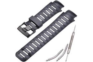 MCXGL Correa de goma suave compatible con SUUNTO X-lander pulsera de repuesto militar