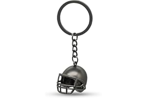40YARDS American Football Schlüsselanhänger – 3D Helm aus Metall mit Schlüsselring – Fanartikel & Geschenk für Football Fans – Mini Helm Anhänger für Schlüsselbund & Rucksack