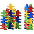 Khasala Brothers® 24 PCS Smiley Stacking Balancing Game, Matching, Dominoes, Sorting & Funny Educational Blocks for Kids (Stack 24 pcs)