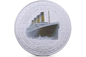 QUEAMBLER Titanic Monete Ti Amo 100 Anni Anniversario Collezionisti Speciali Bella Raccolta di Monete Regalo di Curiosità