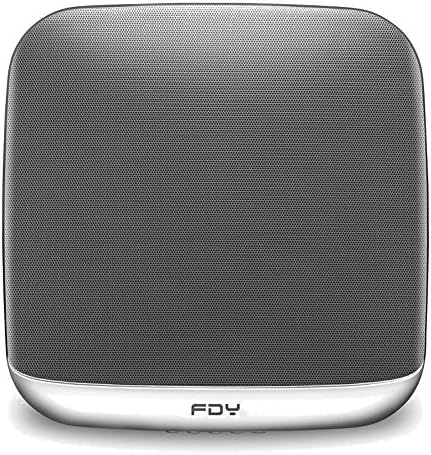 FDY Wall Mounted Bluetooth Speakers Square Power Sound Voice Speaker With Adapter Home Smart LED Speaker (White)