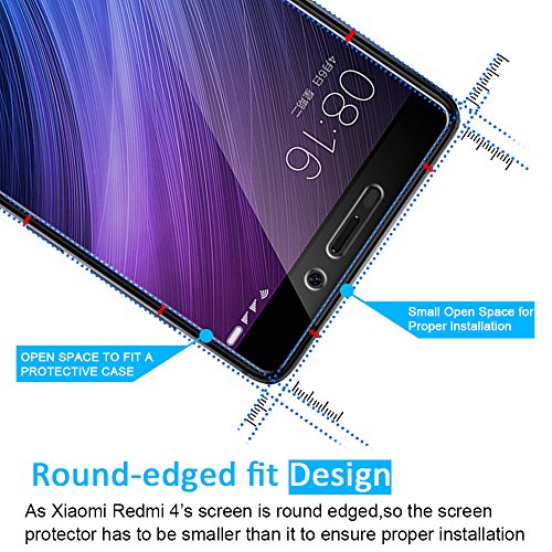  3 Unidades  Xiaomi Redmi 4   4 Prime   4 Pro Protector de Pantalla  iVoler Protector de Pantalla de Vidrio Templado Cristal Protector para Xiaomi Redmi 4   4 Prime   4 Pro -Dureza de Grado 9H  Espesor 0 30 mm  2 5D Round Edge- Ultra-trasparente   Anti-golpe   Ajuste Perfecto   No hay Burbujas - Garant  a Incondicional de 18 Meses