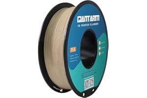 GIANTARM Filamento PLA de madera 1.75mm,precisión dimensional +/- 0.03mm,bobina de 1 kg