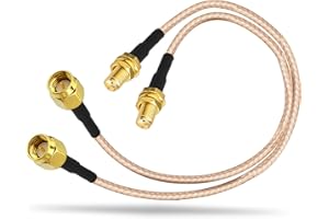 Bingfu Cavo Prolunga SMA Antenna 5G 4G LTE SMA Femmina a Maschio RG316 15 cm Compatibile con Ricevitore Dongle USB RTL SDR Gateway Router Cellulare 5G 4G LTE