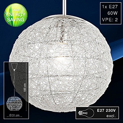 MIA Light Draht Kugel Hänge Leuchte Ø310mm/ Modern/ Silber ...
