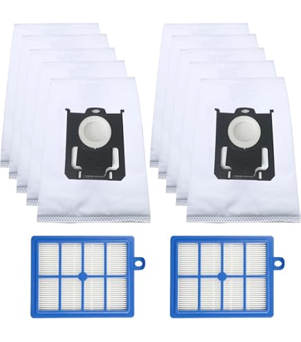 McFilter I 2x Hepafilter Filter geeignet für AEG VX9-2-ÖKO, AFS1W Allergy Plus, saubere Luft, waschbar, leicht einzubauen, passend für über 80 Staubsauger-Baureihen, universell, passgenau blau/weiß