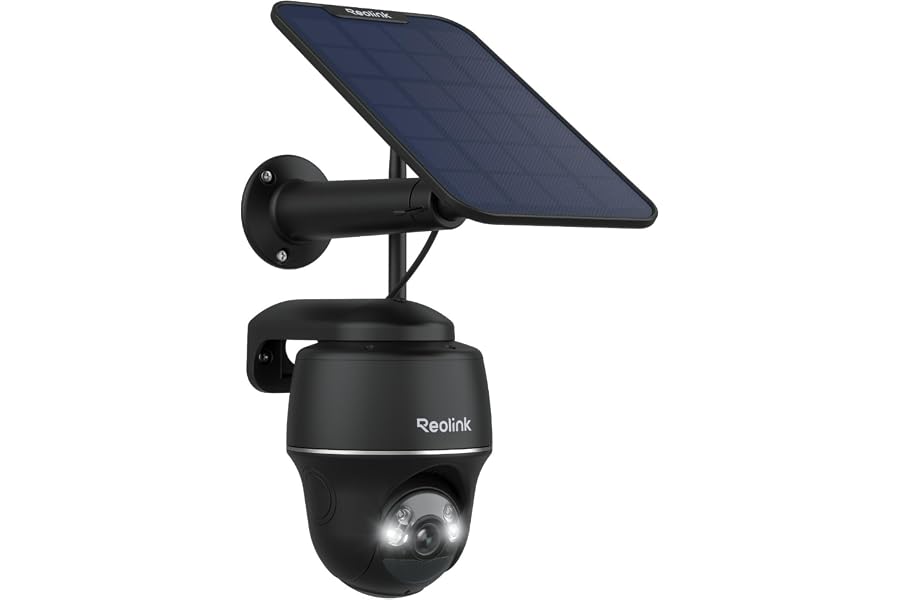 Reolink 5MP Solar Überwachungskamera, Farbnachtsicht (Generalüberholt) | 360° Schwenkbar, 2,4/5GHz WiFi, IP Kamera, KI-E