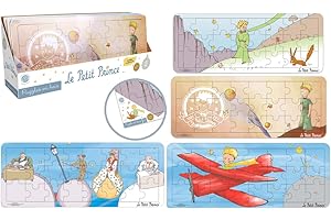 PLANÈTE BOIS - Puzzle Panoramico - Gioco Educativo - Il Piccolo Principe - 865008-21 Pezzi - Modello Casuale - Legno - Gioco per Bambini - Puzzle per Bambini - 45 cm x 18 cm - A Partire dai 3 Anni