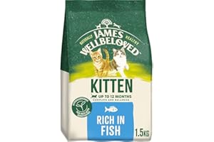 James Wellbeloved Hypoallergenic Dry Cat Food for Kitten Fish 1.5 kg
