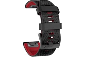 MYSNBKN Pasek 22 mm do zegarka Garmin Fenix 7, Fenix 6, Fenix 5, EPIX 2, miękki silikonowy pasek zastępczy do Garmin Forerunner 935/945/955/754/Approach S60/S62