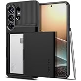 Spigen Galaxy S26 Ultra ile Uyumlu Kılıf Slim Armor CS Kartlıklı &Ccedil;ift Katmanlı Zırh Koruma Siyah Kapak - ACS11036 (Spigen TR 