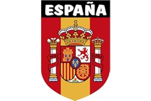 Artimagen Adesivo con stemma verticale Spagna, 40 x 60 mm.