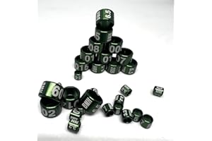 GÉNÉRIQUE 20 Ringe Vögel aus Aluminium 2025 exotische Kanarienvögel Wellensittiche (20, 2,5)