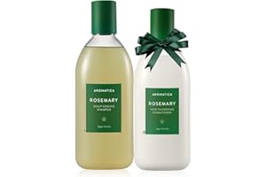 ‎AROMATICA AROMATICA Rosemary Scalp Scaling Shampoo and Conditioner Set for Hair Growth – Vegan Hair Care Gift Set with Rosemary Oil. Ideal for Thinning, Color Treated Hair, Vegan & Organic, 13.53 fl.oz each