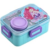 Vagonlife Bento 600ml Yeni Lunchbox Serisi Sevimli Desenli Tek Katlı B&ouml;lmesiz Mini Sosluklu Sızdırmaz Paslanmaz &Ccedil;elik Sefer T