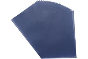 sourcing map Colored Vellum Paper, 20 Sheet Deep Blue Transparency 8.3" x 5.9" Printable Vellum Paper, Translucent Vellum Sheets for Printing Wedding Invitations Ink Jet Laser Printer