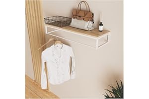 MOB-IN Armario de pared Madera y metal Blanco GRIF