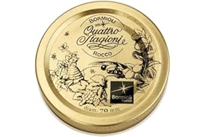 Bormioli Rocco - 2 Ersatzdeckel mit Twist-Off Verschluss | Motiv: "Quattro Stagioni" | TO: 70 mm