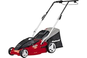 Einhell Tondeuse à gazon électrique GC-EM 1536 (1500 W, Largeur de coupe 36 cm, Bac de ramassage de 38 l avec indicateur du niveau de remplissage, Surface conseillée 600 m²)