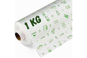 BRILLAR By MISSDOLL Roll for Kitchen Food Wrap,Premium Non-Stick Used for Roti Wrapping Parchment for Kitchen Food Wrap & Oil Absorption (1 kg/100mtr)