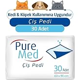 Puremed 60x90 cm Kedi K&ouml;pek &Ccedil;iş Pedi 30 Adet