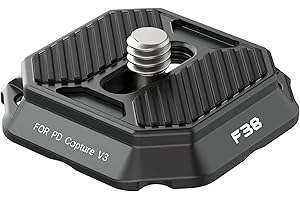 PICTRON FALCAM F38 Schnellwechselplatte für Peak Design Capture V3, Quick Release Platte mit 1/4" Schraubgewinde, 38mm Standard Arca Swiss Schnellwechselplatte, passend für Sony/Canon/DJI/DSLR