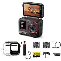 Caméra D'action Insta360 Ace Pro - Co-conçue Avec Leica, Capteur 1/1.3", 4K 120fps, étanche 10m - Pack Xplorer Gris Ardoise