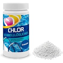 Chlor Granulat 1 Kg, Schnelllöslich – Für Pool- & Wasserpflege, Desinfektion, Chlorschock, Dosierung 40-80 G/10 M³
