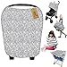 Price comparison product image iZiv Ultrasoft 4-in-1 Multi-use Baby Stretchy Cover Car Seat Canopy/Nursing Cover/Shopping Cart Cover/Infinity Scarf Perfect Gift for Baby (Color-7)
