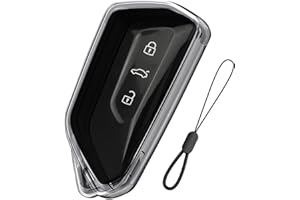 Teenpull Etui na kluczyki do VW Golf 8, ID.4, ID.3, Golf R, Golf GTI, etui na kluczyki samochodowe do Skoda Octavia 4 IV Enyaq iV, Seat Leon MK4 Cupra Leon Tarraco Ateca, akcesoria samochodowe