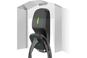Sonnewelt Wallbox Protezione dalle intemperie, Copertura Protettiva in Acciaio Inox, per Stazione di Ricarica e-Auto, Copertura per Colonna di Carica, Protezione UV, Protezione Solare, Facile da