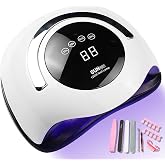 LiRiQi 120W Tırnak Kurutucu, Tırnaklar i&ccedil;in UV LED Lamba, 4 Zamanlayıcılı Profesyonel Tırnak Lambası, Jel Tırnaklar i&ccedil;in Tırn