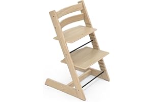 ‎STOKKE Tripp Trapp Stuhl von Stokke, Oak Natural – Verstellbarer, anpassbarer Stuhl für Kleinkinder, Kinder & Erwachsene – Praktisch & ergonomisch – Gefertigt aus Eichenholz