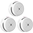 Smoke Detector 10-Year Battery with Test/Silence Button, AEGISLINK Fire Alarm with Photoelectric Sensor, Low Battery Warning, Complies with EN 14604, S500 (Independent), 3-Pack