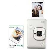 Fujifilm Instax Mini Liplay Hybrid Misty White Fotoğraf Makinesi 10'Lu Film