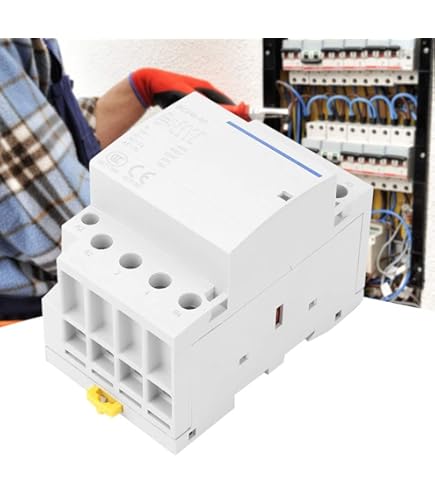 Heschen AC huishoudelijke schakelaar, HSR1-32, Ie 32A, 2-polig, 2 normaal gesloten, spoelspanning AC 220 V/240 V, montage op DIN-rail 35 mm, TÜV-goedgekeurd