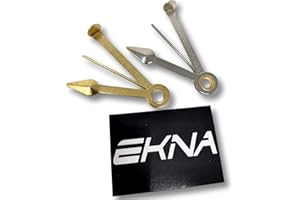 EKNA Juego de 2 limpiadores de pipas de metal en oro y plata – Cubiertos de silbato como llavero + pegatina EKNA (juego de 2)
