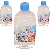 JOY AND TOYS K&ouml;p&uuml;k 3 Adet Baloncuk Likiti Yedek Baloncuk Sol&uuml;syon 500 Ml