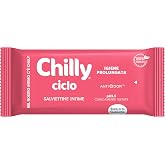 Chilly Cycle Wipes, Intimate Hygiene Wipes, 100% Biodegradable Fabric, Optimal Away from Home, PH 3.5, Clinically Proven, Pac
