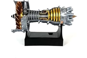 EvikOo Turbina del Motore a Getto, Kit Modello di Montaggio del Motore a Getto, Modello di Lavoro del Motore a Getto Air Force, Girevole per Bambini Adulti (20cm / 7.8in)
