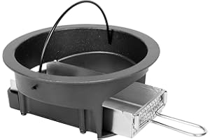 Vankey Cast Iron Ash Pot with Pull Out Ash Drawer - Fits Kamado Joe Classic Joe Charcoal Grill